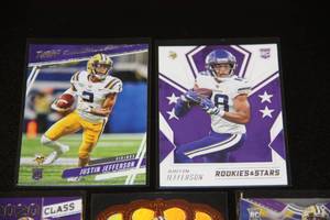 lot 26 image: 2020 Justin Jefferson Rookie Card Lot  5 Cards