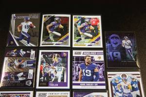 lot 32 image: Adam Thielen Football Card Lot  11 Cards