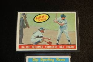 lot 66 image: 1959 Topps Al Kaline #562 & #463