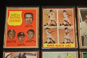 lot 71 image: 1962 Topps Baseball Card Lot  6 Cards