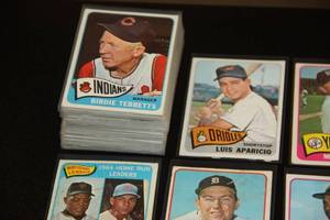 lot 77 image: 1964 & 1965 Topps Baseball Card Lot  63 Cards  Extreme Low Grade