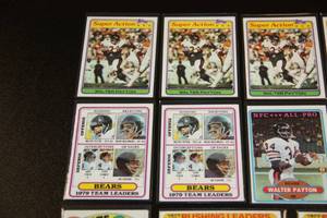 lot 107 image: Vintage Walter Payton Football Card Lot  11 Cards