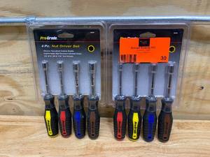 lot 30 image: PRO-GRADE Lot of 2-  4 Pc. Nut Driver Sets
