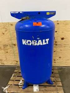 lot 41 image: KOBALT 80-Gallon Air Compressor Tank (for scrap or repurposing only)