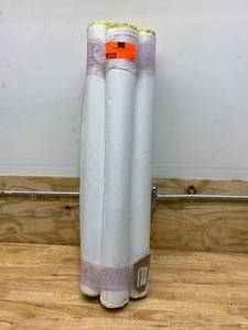 lot 55 image: JOHNS MANVILLE Lot of 6-  12 in Thick, Hinged with Self Sealing Lap Fiberglass Pipe Insulation, 3 ft Insulation Length