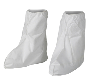 lot 12 image: KLEENGUARD Case of 400 White Boot Covers (one size fits all)