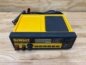 lot 74 image: DEWALT 30 Amp Multi Bank Portable Car Battery Charger with 80 Amp Engine Start