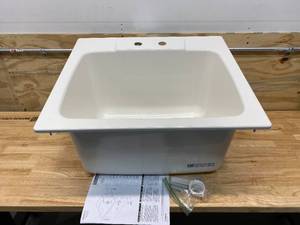 lot 82 image: MUSTEE E. L. Mustee, 21 38 in x 15 34 in, SMC Fiberglass, Utility Sink