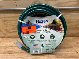 lot 107 image: FLEXON Premium 58 in. Dia x 50 ft. Water Hose