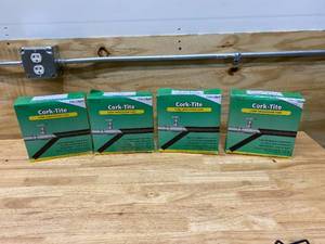 lot 118 image: NU-CALGON Lot of 4-  Black Cork Tape, Width 2 in, Length 30 ft, Thickness 18 in