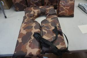 lot 130 image: Lot of 3 Camo Life Jackets