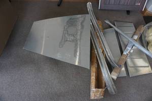 lot 257 image: Large Lot of Gruman Aluminum Canoe Parts
