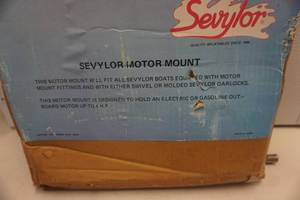 lot 261 image: Sevylor Brand InflatableSmall Water Craft Motor Mount