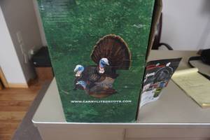 lot 58 image: Carry Lite Pretty Boy Series Peep N Tom and Pretty Penny Turkey Decoy Set
