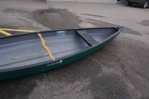 lot 2 image: Brand New Old Town Guide 160 16 Recreation Canoe RESERVE Met