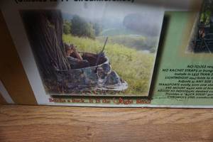 lot 64 image: The Wright Blind Collapsible and Portable Tree Stand Camo Curtain Blind