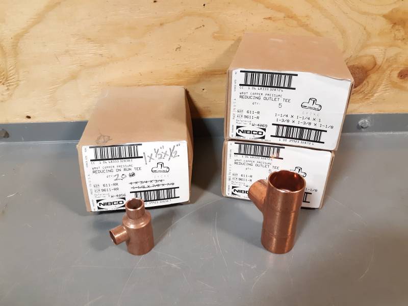 Huge HVAC Liquidation Auction 2 of 4 Copper/Brass Pipe Fittings