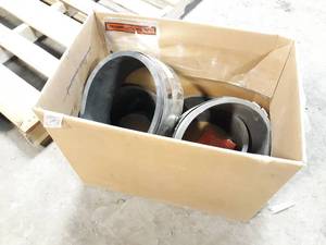 lot 537 image: New Box of 4 10 No-Hub Shear Rings  Clamps