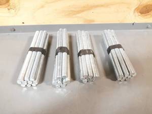 lot 493 image: (40) Pieces of 58 x 9 Threaded Ready Rod