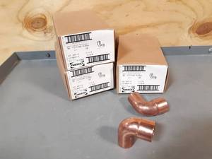 lot 484 image: NEW Lot of 30 1-14 NIBCO Copper Pressure 90° Elbows
