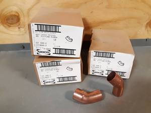 lot 481 image: NEW Lot of 30 1NIBCO Copper Pressure 45° Elbows