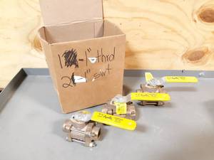 lot 476 image: NEW Lot of 3 Apollo 1 Brass Ball Valves - (2) Solder Connection & (1) NPT Thread