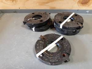 lot 601 image: NEW Lot of 6 Victaulic 2-12 Ductile Iron Flanges w Gaskets