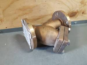 lot 454 image: NEW Keckley Brass 2-12 Y-Strainer