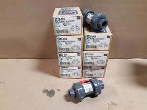 lot 648 image: NEW Lot of 9 Spears 12 PVC Sch80 Union Ball Valves