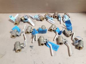 lot 693 image: Lot of (15) Nibco & Apollo 12 Brass Ball Valves