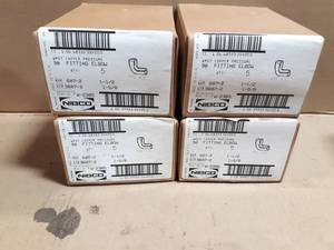 lot 697 image: New Lot of (20) 1-12 Nibco Copper 90° Elbows (4 Boxes of 5 Each)