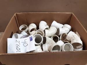 lot 725 image: Lot of (40) 2 PVC DWV 60° Bend Fittings
