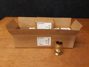 lot 841 image: Lot of (5) Uponor ProPex Brass 2 Male Threaded  Adapter - 2 PEX to 2 NPT