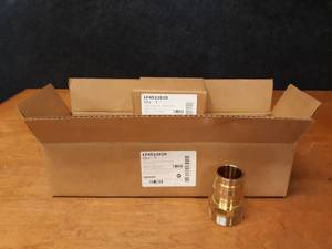 lot 842 image: Lot of (5) Uponor ProPex Brass 2 Male Threaded  Adapter - 2 PEX to 2 NPT