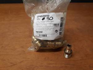 lot 923 image: Lot of (30) Uponor ProPex LF 12 PEX x 12 NPT Brass Male Threaded Adapters