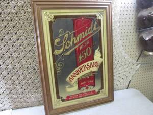 (F-3) Vintage Framed Schmidt Beer 1...