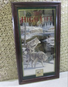 (F-3) Vintage Framed Miller High Li...