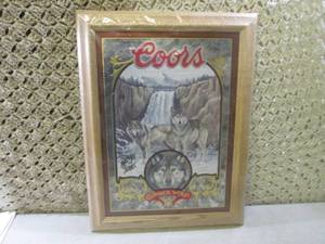 (BSB) Vintage Coors Beer Wood Frame...
