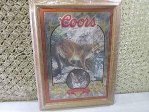(BSB) Vintage Coors Beer Wood Frame...