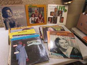 (F-1) Assorted Vintage Records...
