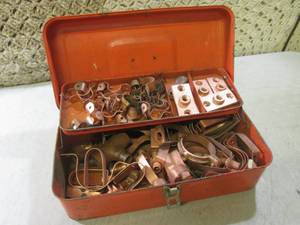 (BS) Vintage Metal Box Full of Asso...