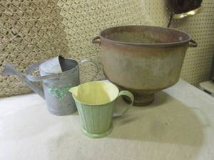 (F-0) Vintage Large Metal Strainer,...