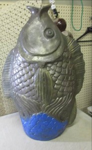 (FD) Huge Fish Vase Decor 32 12 H...