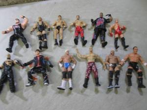 (BSB) Lot of 12 Wrestler Action Fig...