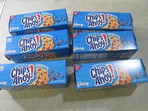 (B-1) 6 Boxes of Chips Ahoy Cookies...