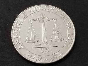 lot 08 image: 1 TROY OZ. .999 FINE SILVER ARGENT MINT TRADE UNIT