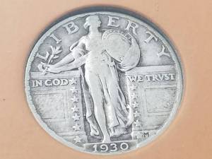 lot 10 image: 1930 STANDING LIBERTY QUARTER