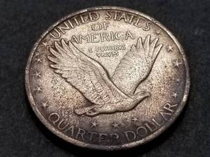 lot 28 image: 1918 US STANDING LIBERTY QUARTER VF DETAILS