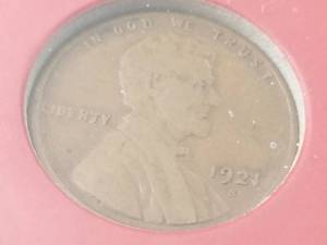 lot 32 image: 1921-S US WHEAT CENT
