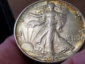 lot 35 image: 1945-S WALKING LIBERTY HALF DOLLAR